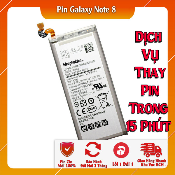 Pin Webphukien cho Samsung Galaxy Note 8 Việt Nam EB-BN950ABE - 3300mAh